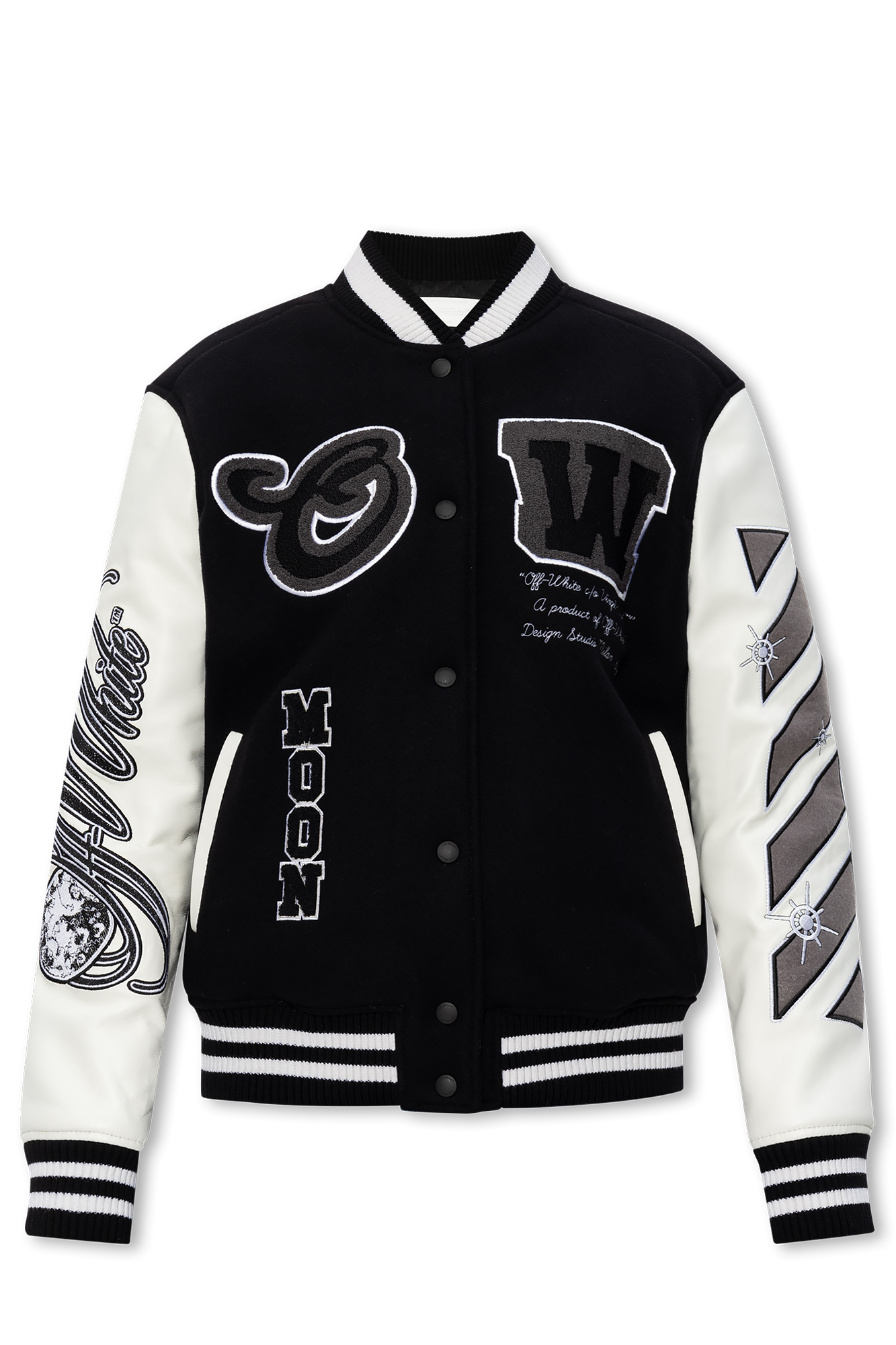 Off white cheap black bomber